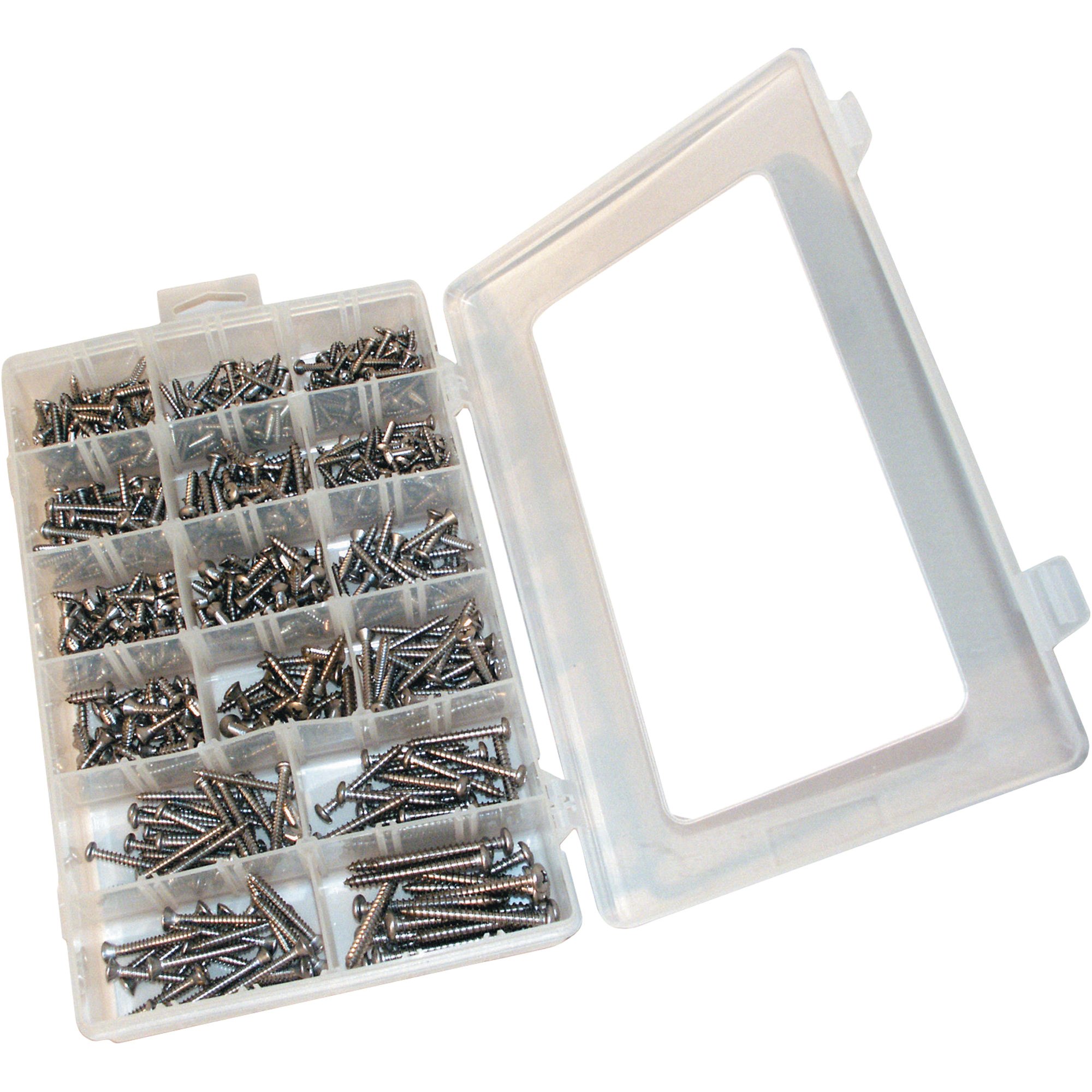 Stainless Steel Self Tapping Screw Assortment — 560 Piece Northern Tool 